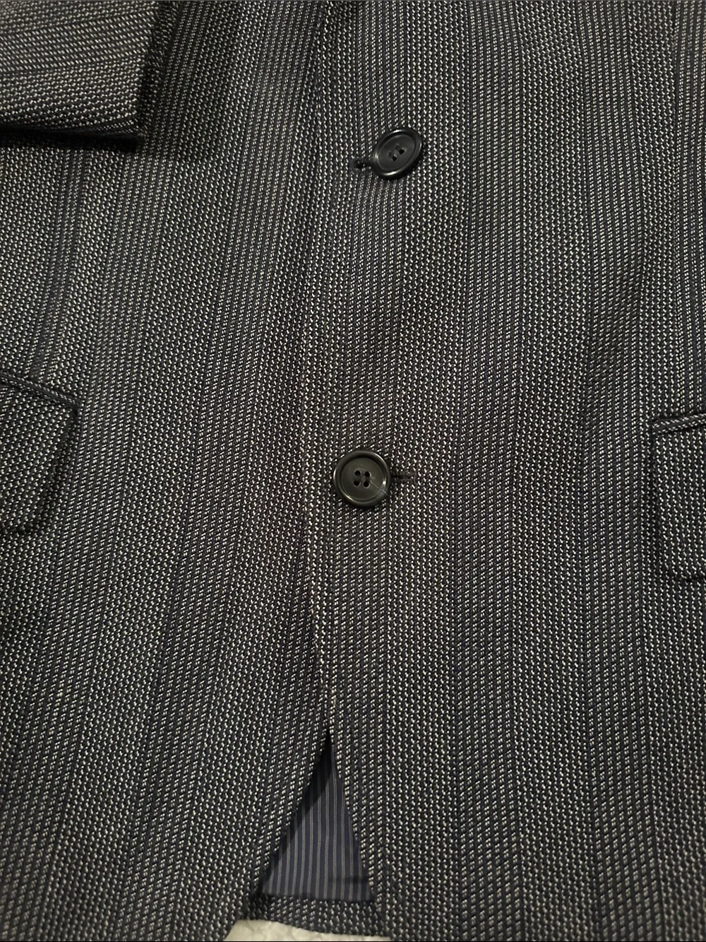 HUGO Men’s Gray Pinstripe Sport Coat